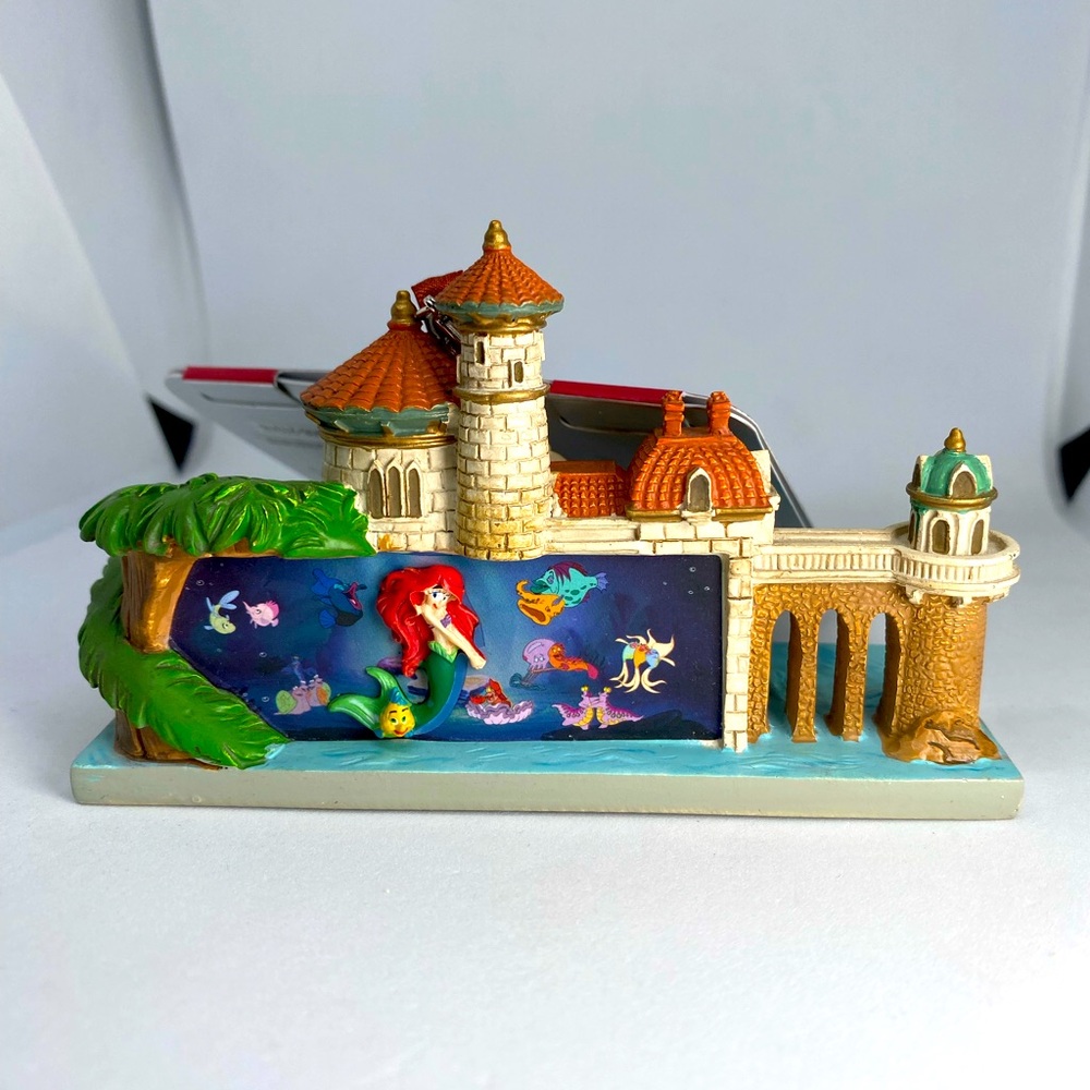 Disney Parks The Little Mermaid Ariel Ride Castle Ornament Flounder Sea NEW